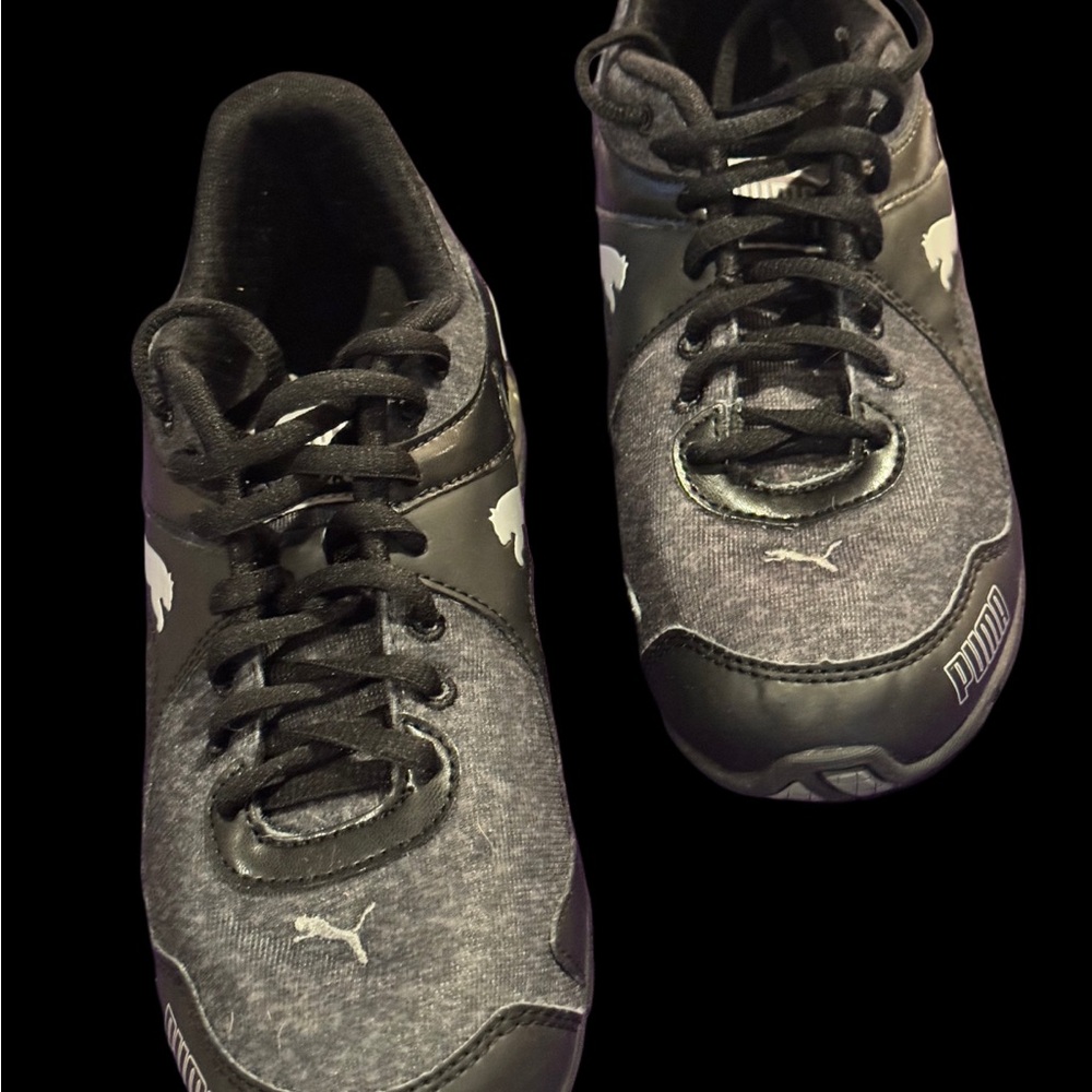 Puma Black and Gray Women's Sneakers